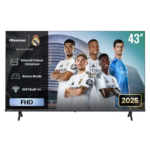 Hisense 43" LED FULL HD TV,2 HDMI, 2 USB DIVX,1 AV ,Black, Smart , WI FI.Free Bracket